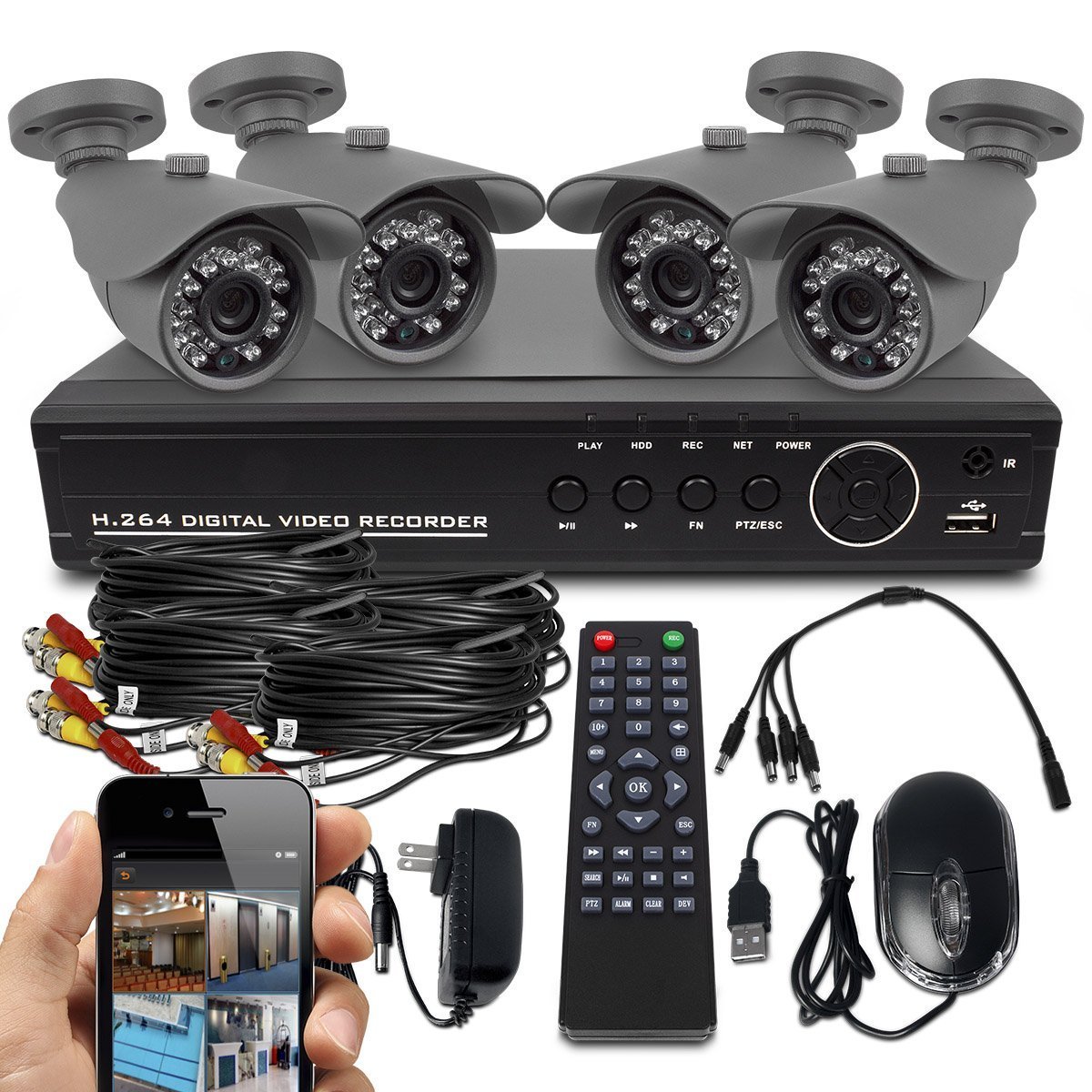 wireless surveillance systems with dvr